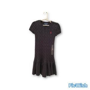 Polo knitted dress